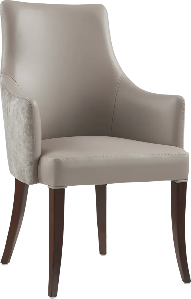 Herbcloud Taupe Arm Chair - Image 6