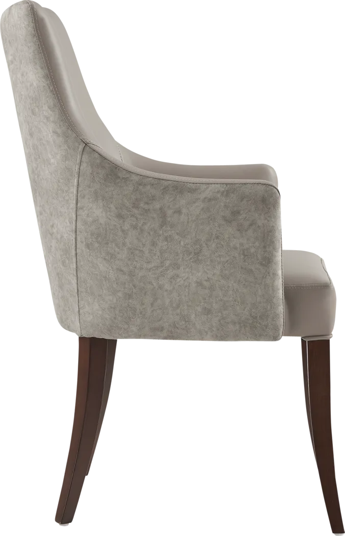 Herbcloud Taupe Arm Chair - Image 8