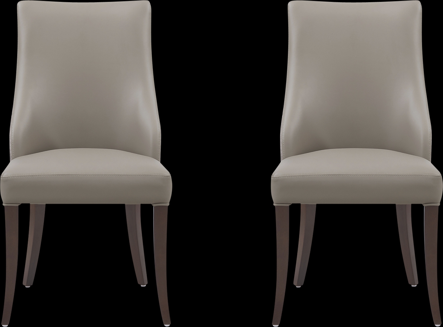 Herbcloud Taupe Dining Chair, Set of 2 - Thumbnail - Image 1
