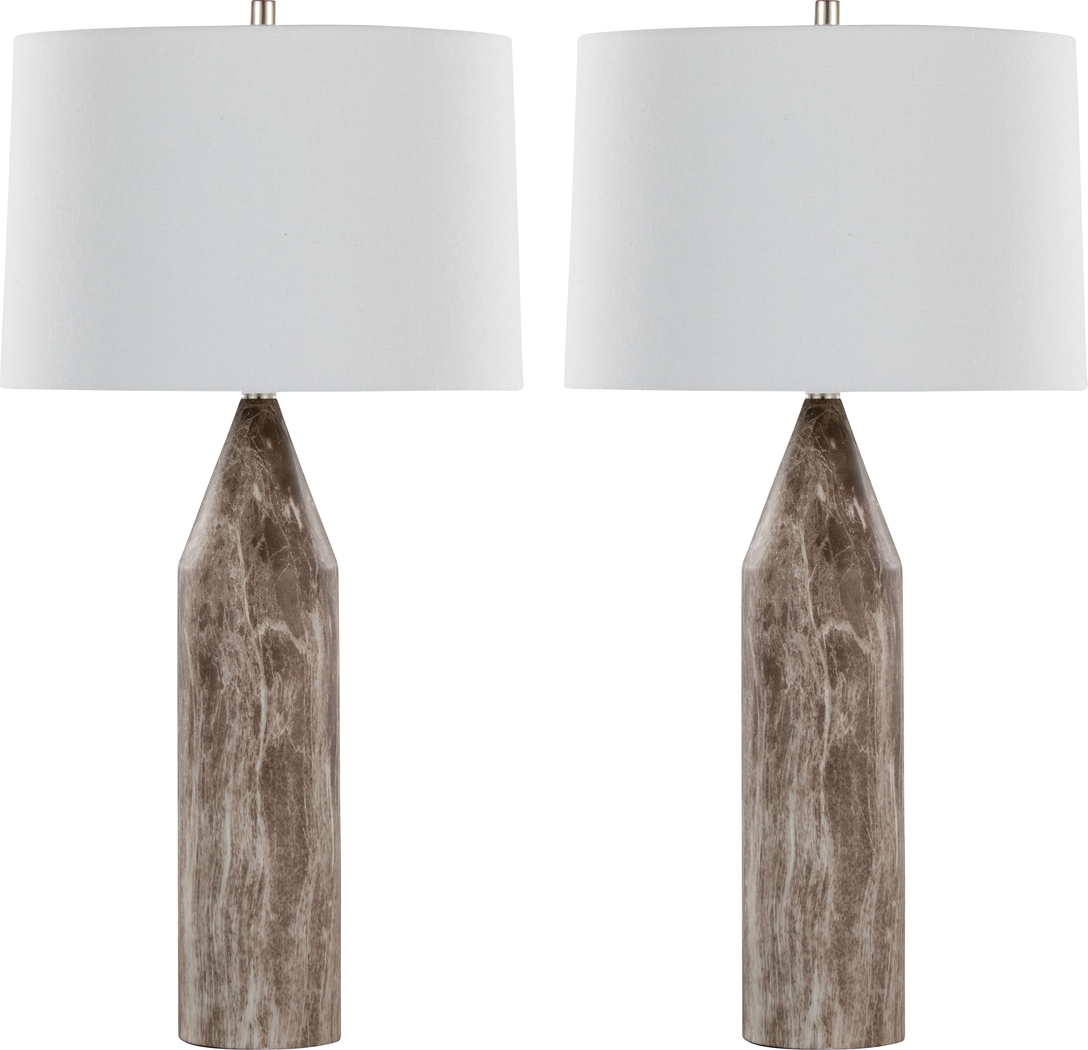 Herbert Summit Brown Lamp, Set of 2 - Thumbnail - Image 1
