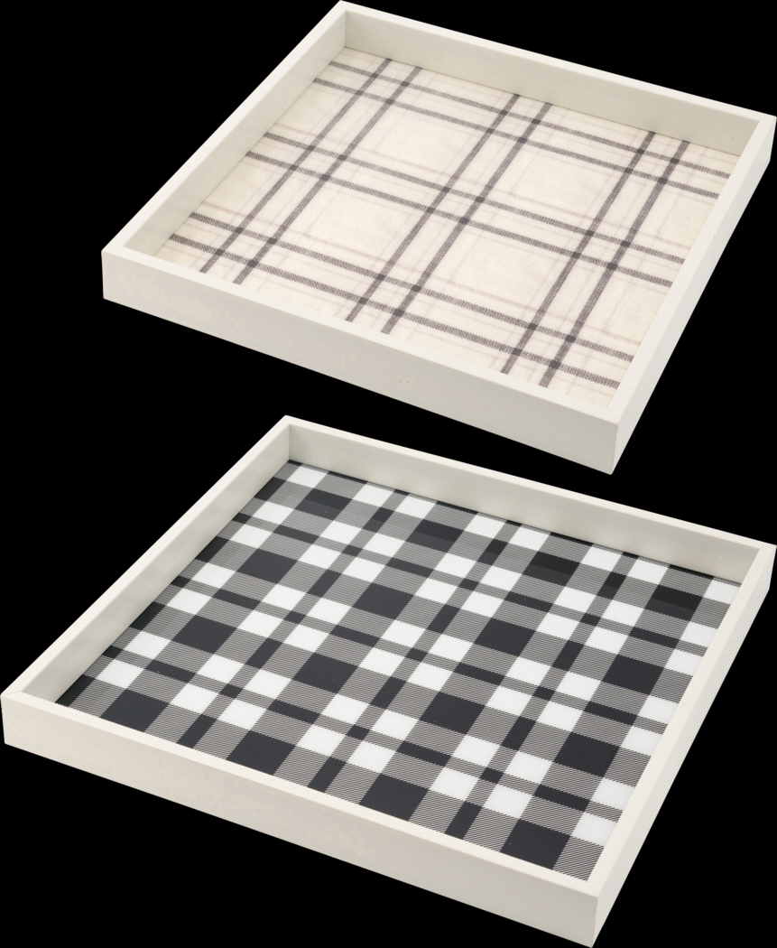 Herbforce White Tray, Set of 2 - Thumbnail - Image 1