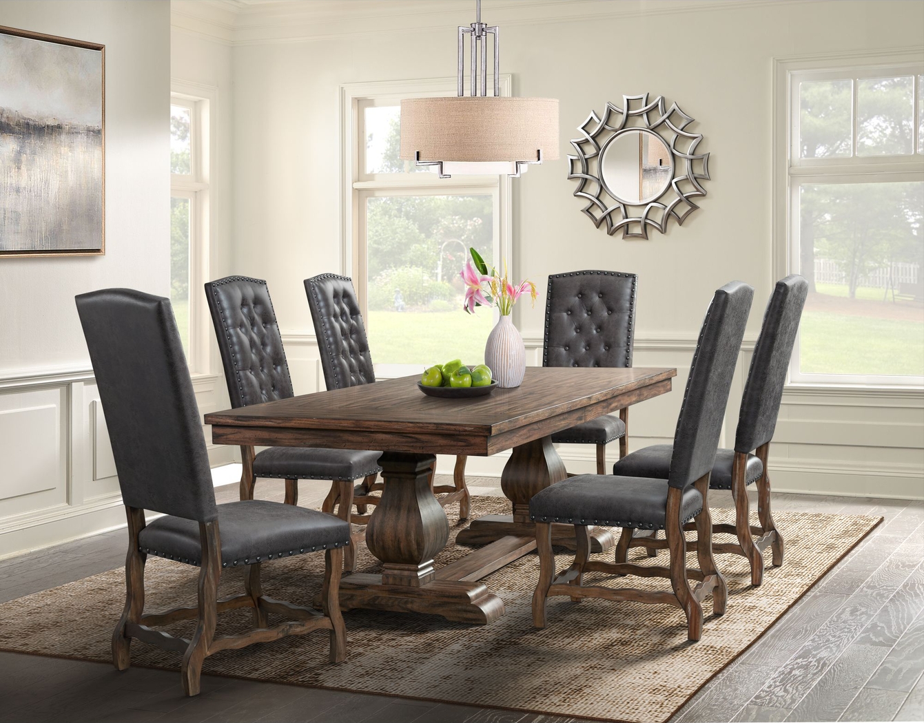 Herbware Walnut Side Chair, Set of 2 - Thumbnail - Image 2