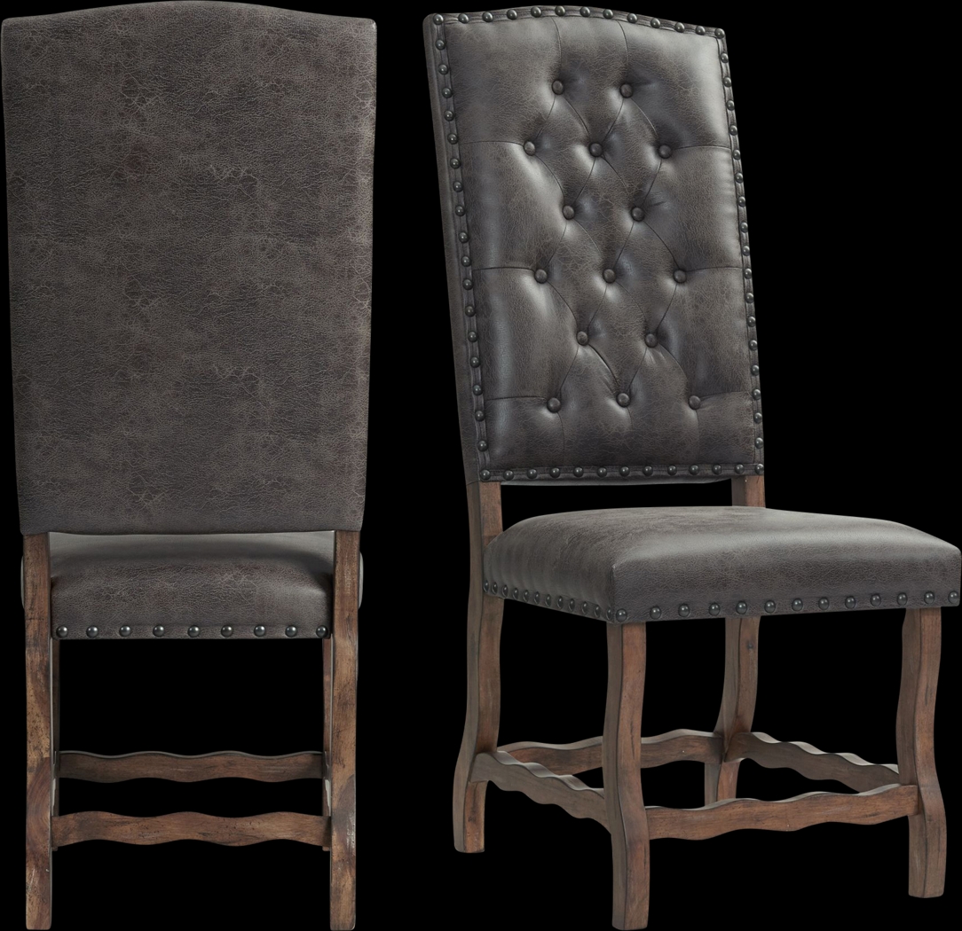 Herbware Walnut Side Chair, Set of 2 - Thumbnail - Image 1