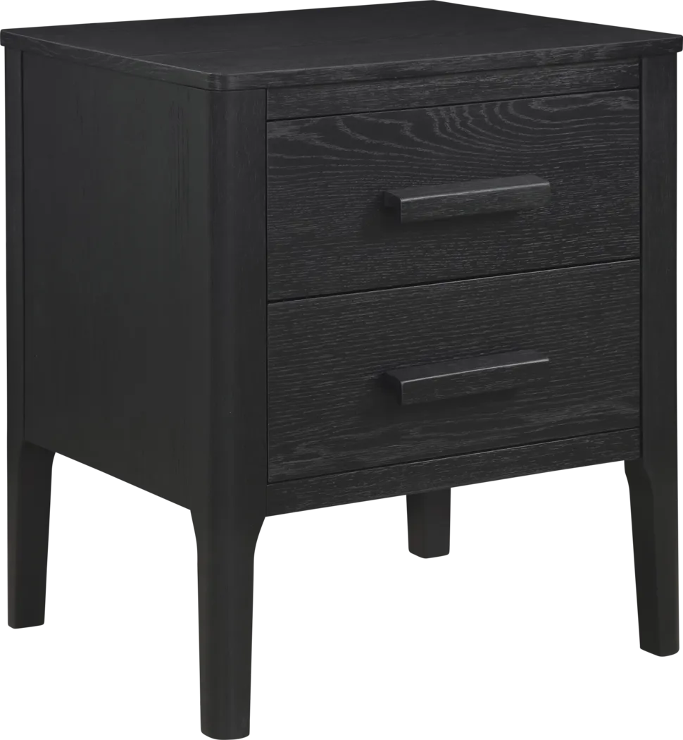 Herewich Black Nightstand - Image 1