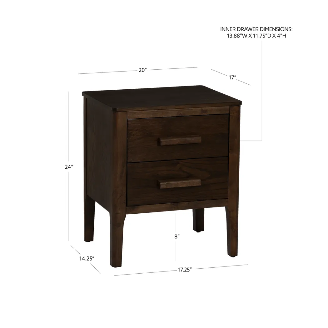 Herewich Espresso Nightstand - Image 9