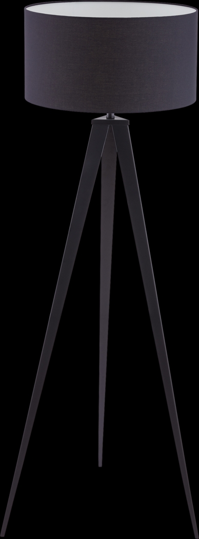 Hergett Black Floor Lamp - Thumbnail - Image 1