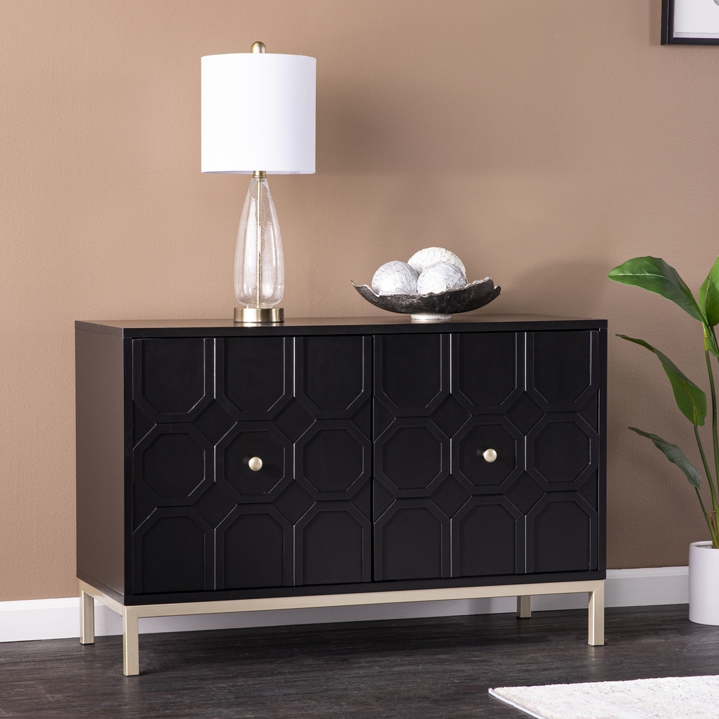 Hergot Black Accent Cabinet - Thumbnail - Image 2