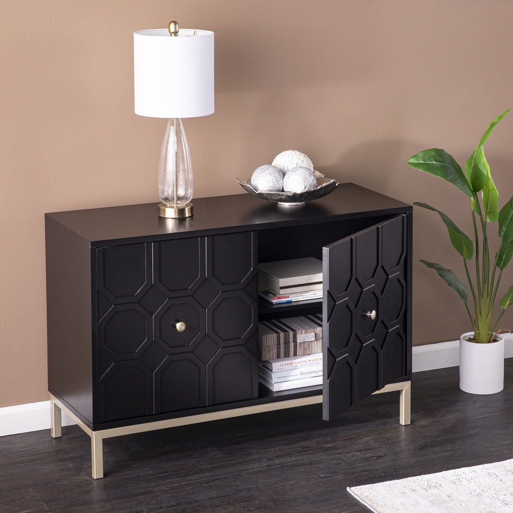 Hergot Black Accent Cabinet - Thumbnail - Image 3