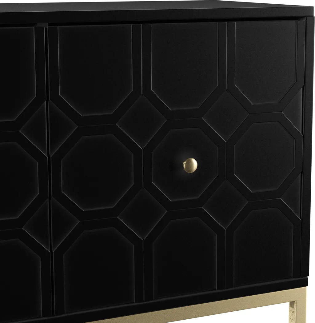 Hergot Black Accent Cabinet - Image 6