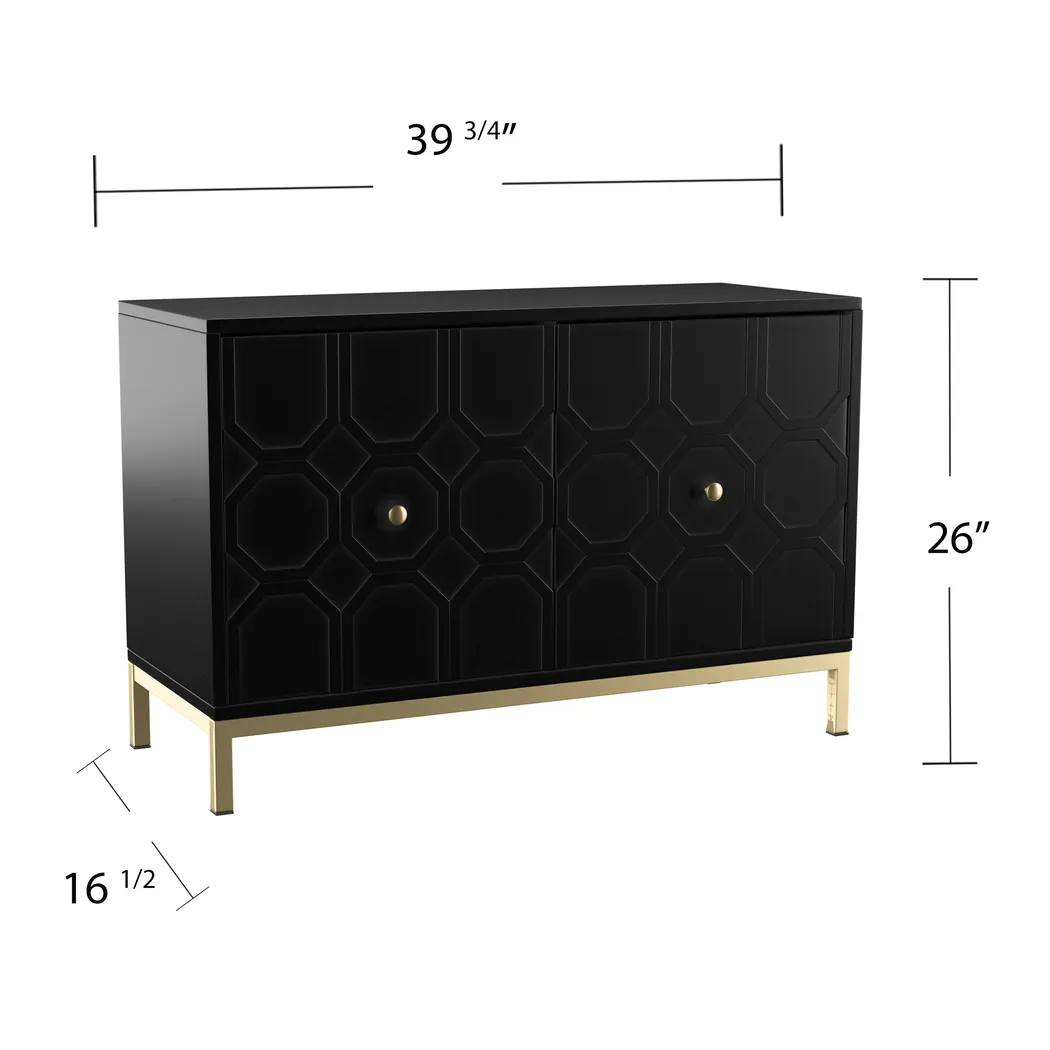 Hergot Black Accent Cabinet - Image 9