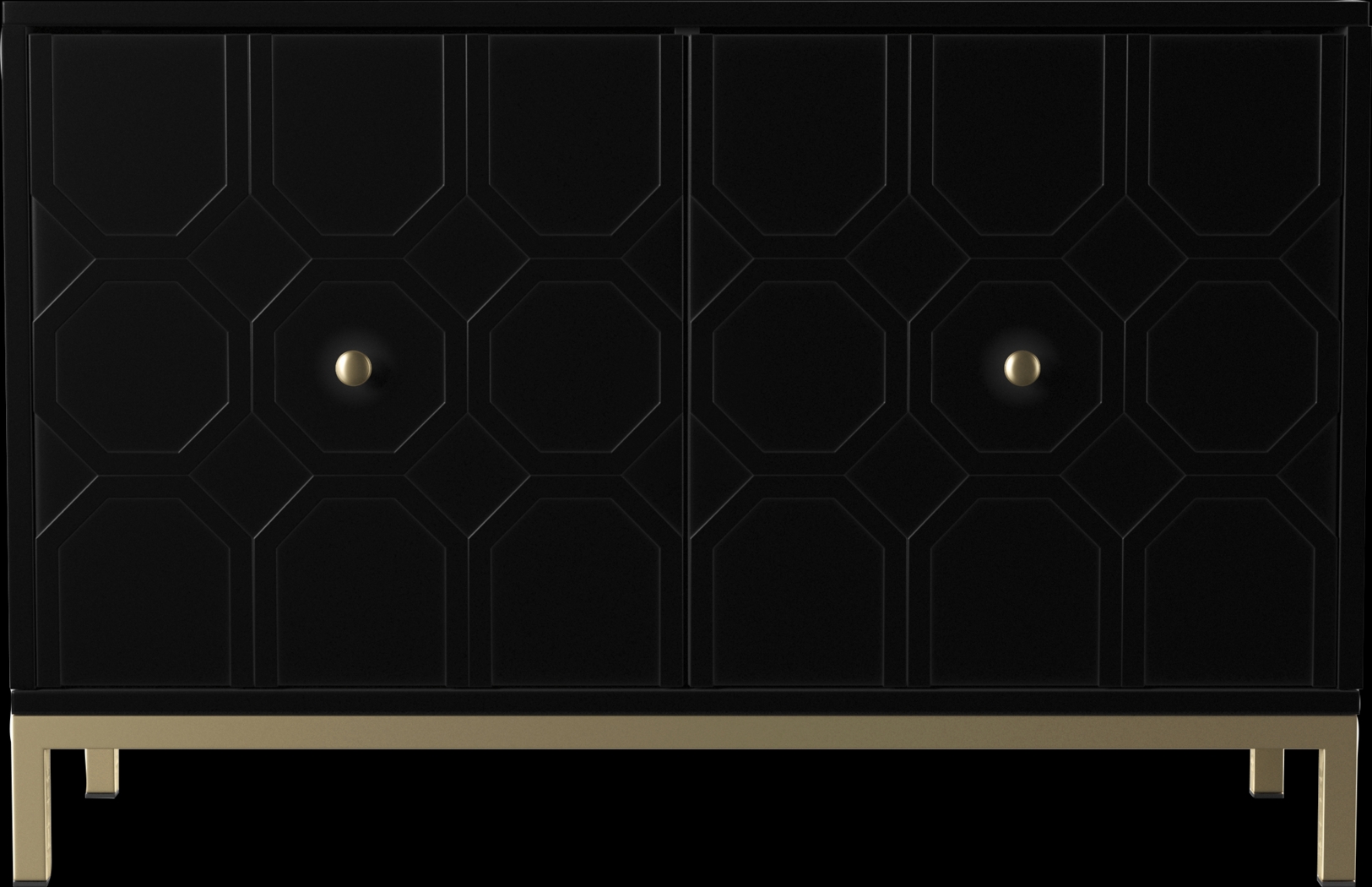 Hergot Black Accent Cabinet - Thumbnail - Image 1