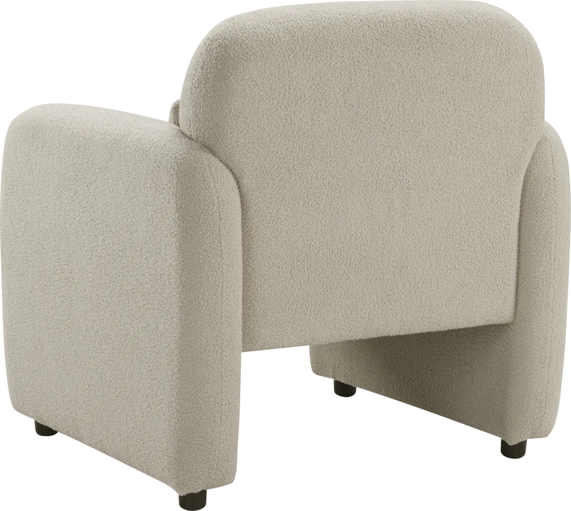 Herlee Beige Accent Chair - Thumbnail - Image 4