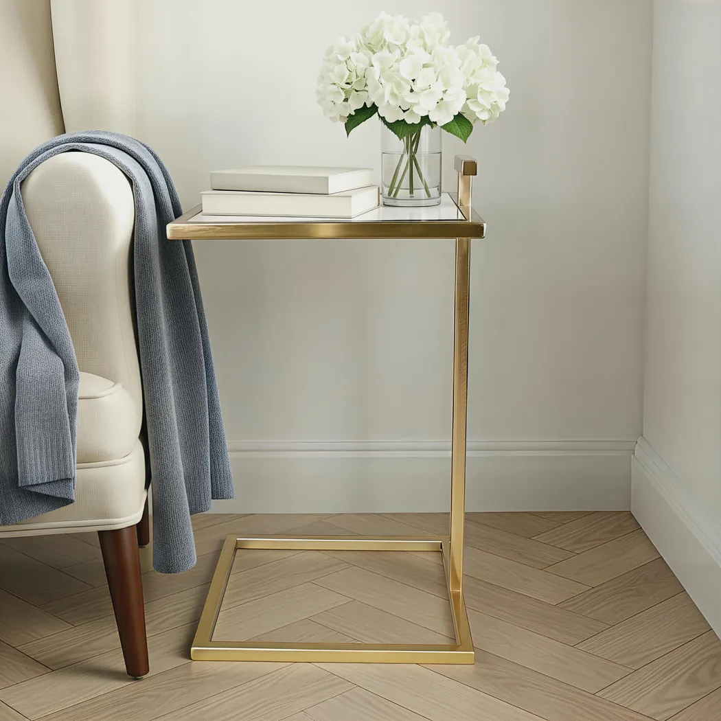 Hermider Gold Accent Table - Thumbnail - Image 2