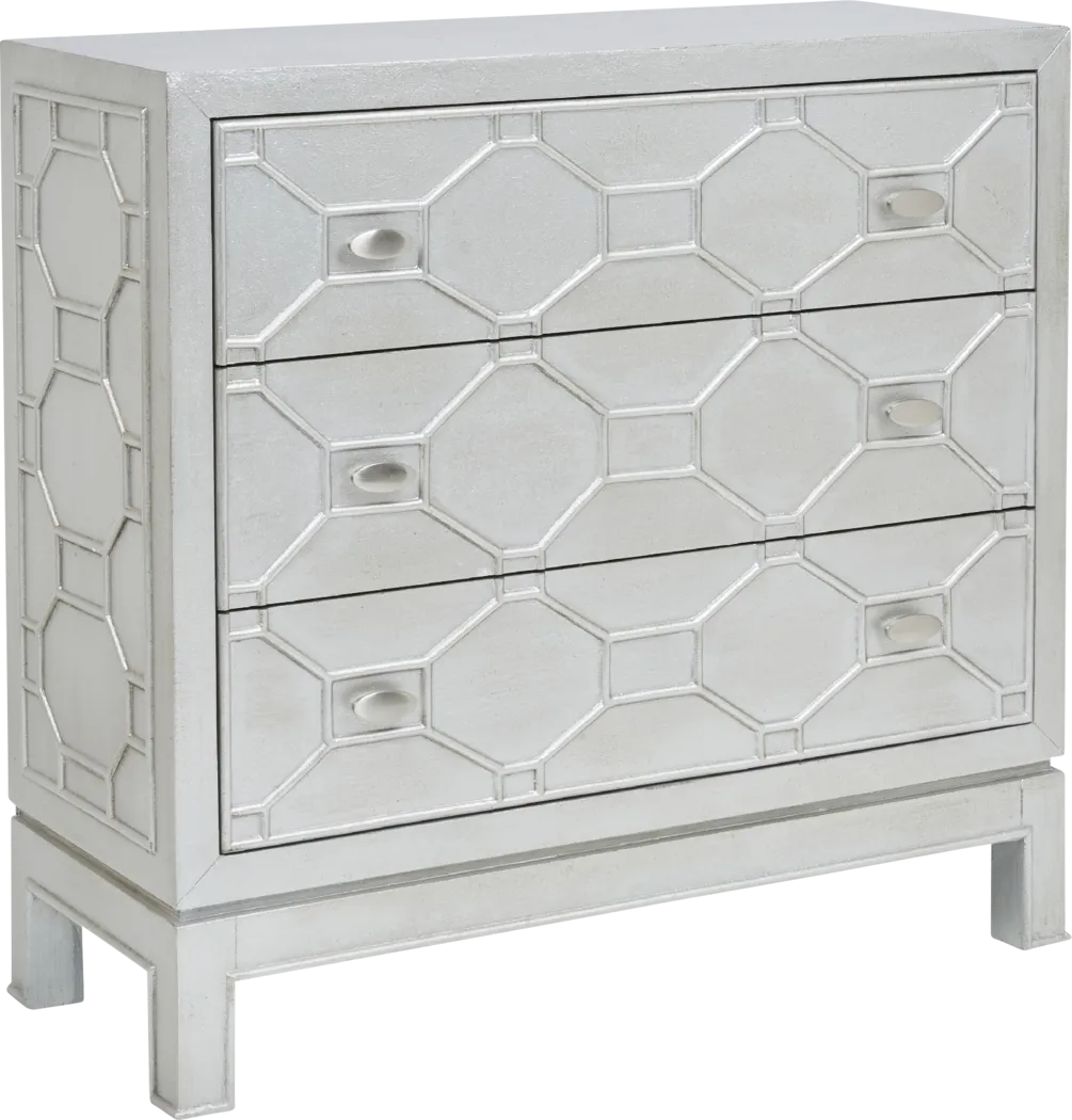 Hernlen Silver Accent Cabinet - Thumbnail - Image 1