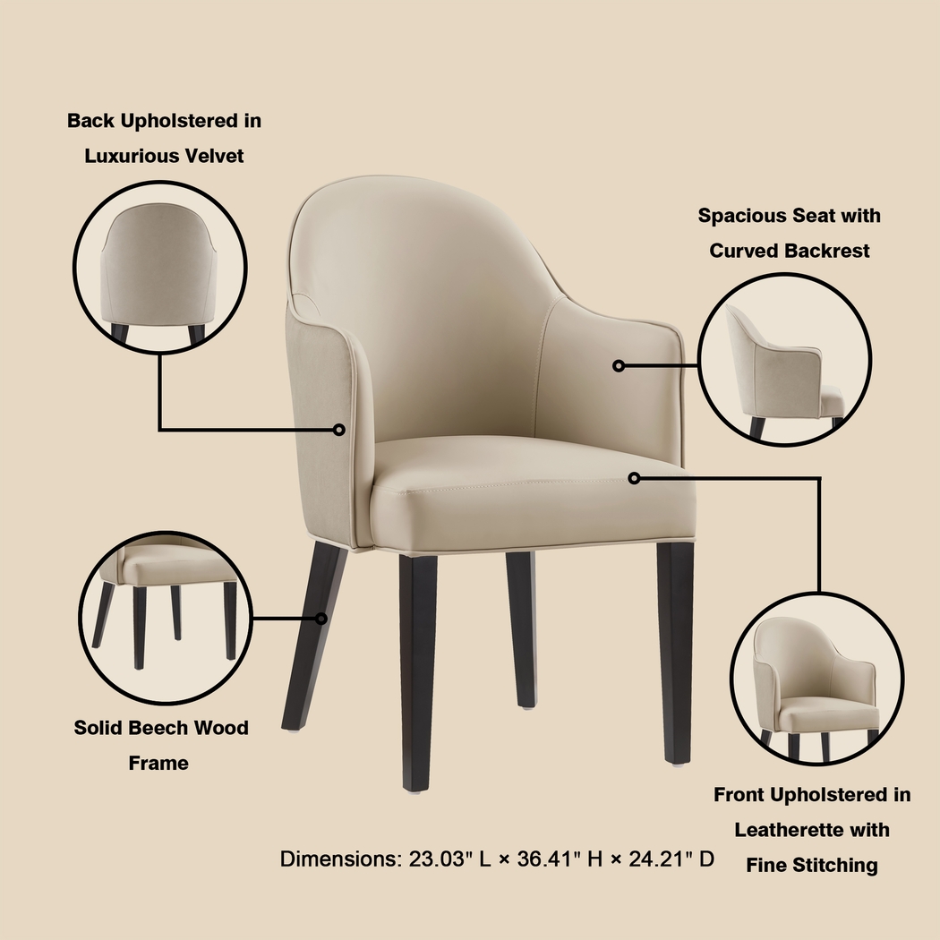 Herohut Beige Arm Chair - Thumbnail - Image 9