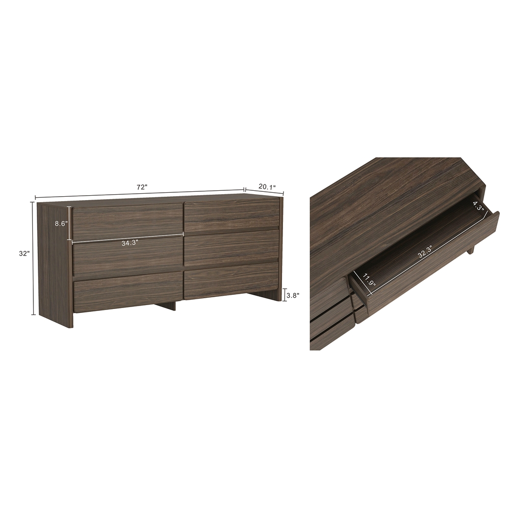 Herosunny Brown Dresser - Thumbnail - Image 8