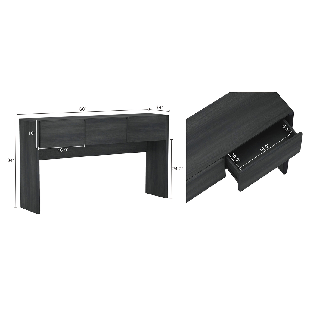 Herosunny Dark Gray Console Table - Thumbnail - Image 9