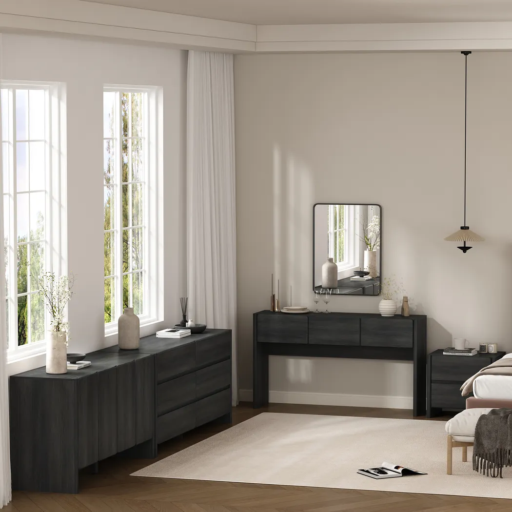 Herosunny Dark Gray Dresser - Thumbnail - Image 2