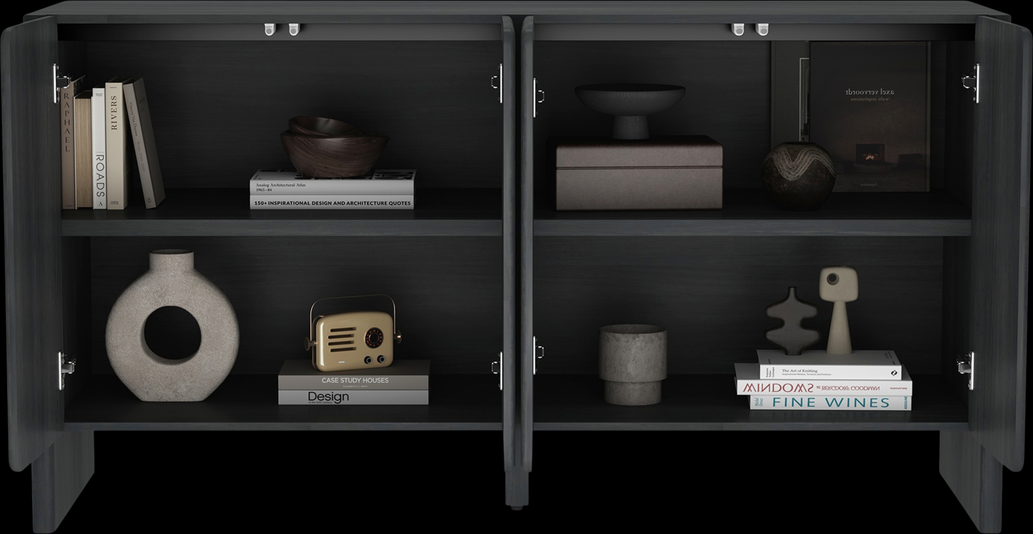 Herosunny Dark Gray Sideboard - Thumbnail - Image 6