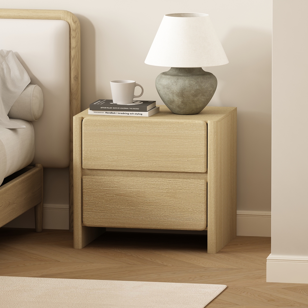 Herosunny Natural Nightstand - Thumbnail - Image 2