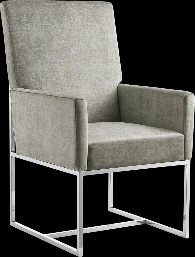 Herrli Steel Gray Arm Chair - Thumbnail - Image 1