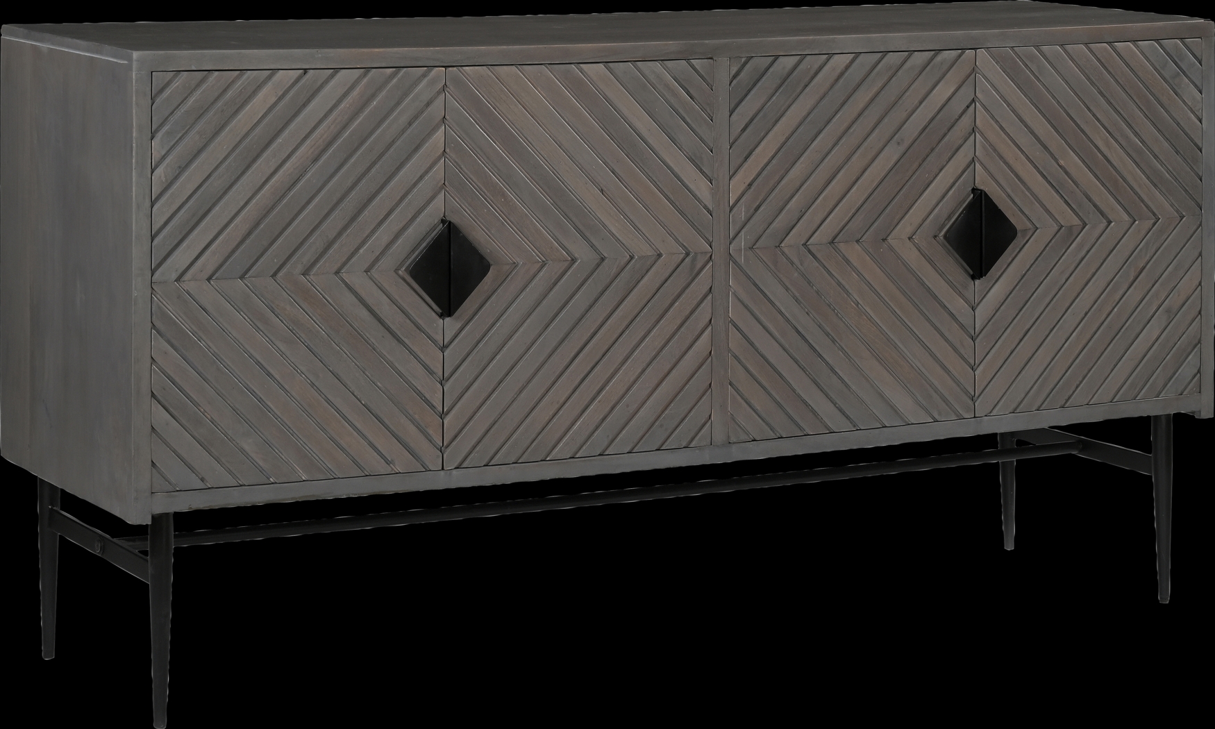 Herty Gray Credenza - Thumbnail - Image 1