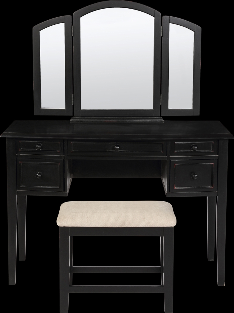 Hervel Black Vanity Set - Thumbnail - Image 3