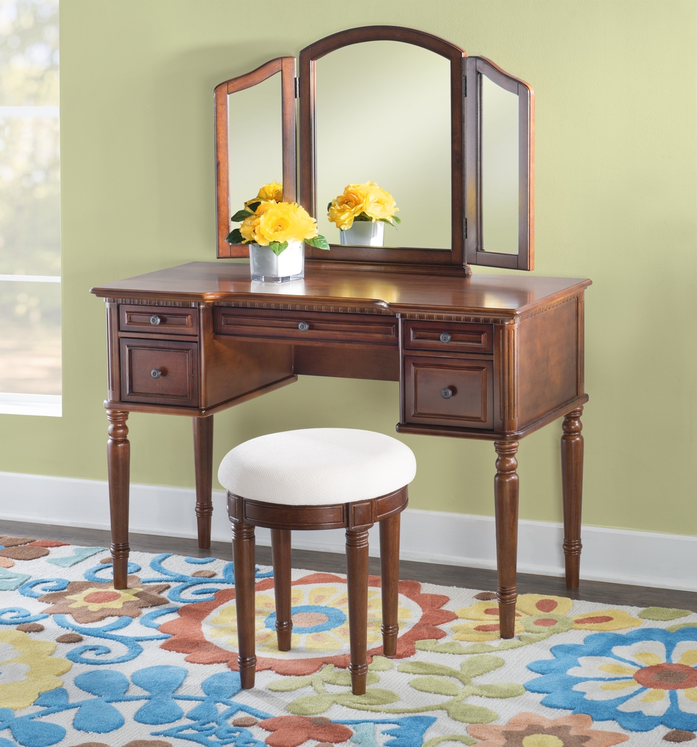 Hervel Cherry Vanity Set - Thumbnail - Image 2