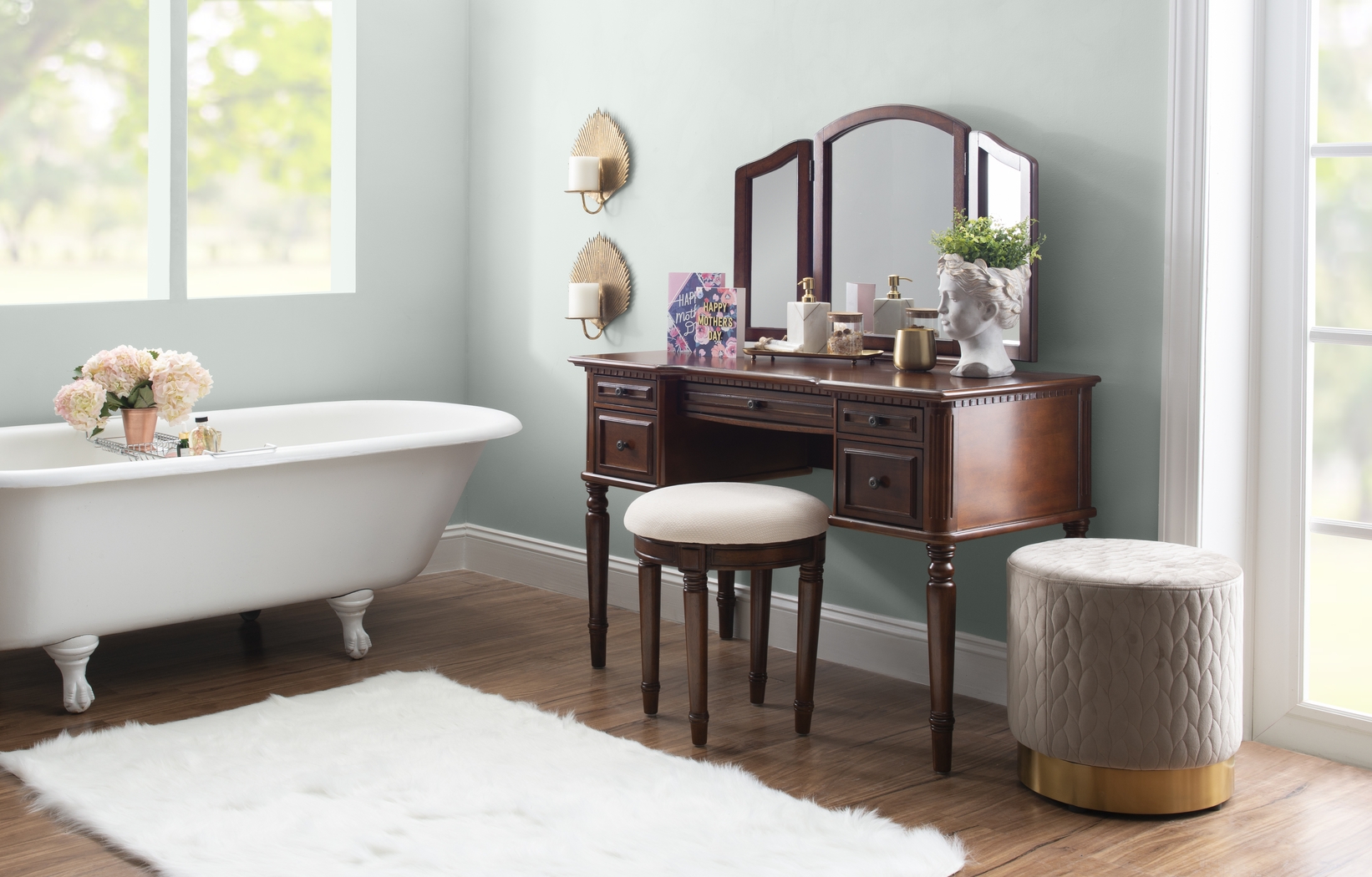 Hervel Cherry Vanity Set - Thumbnail - Image 3