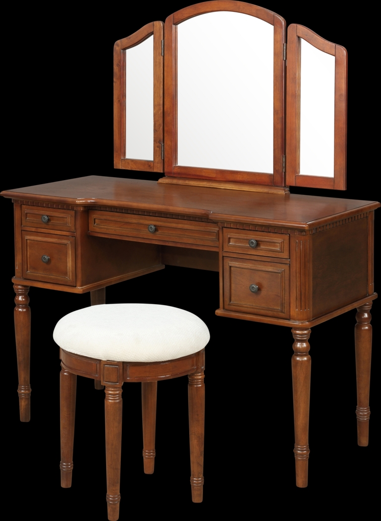 Hervel Cherry Vanity Set - Thumbnail - Image 1