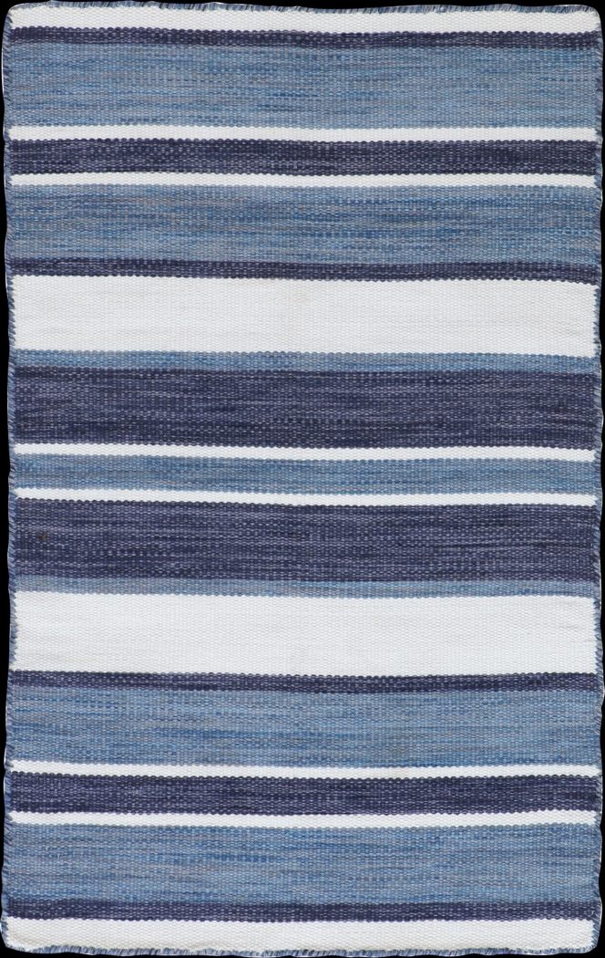 Herzana Navy 5' x 7'6 Indoor/Outdoor Rug - Thumbnail - Image 1