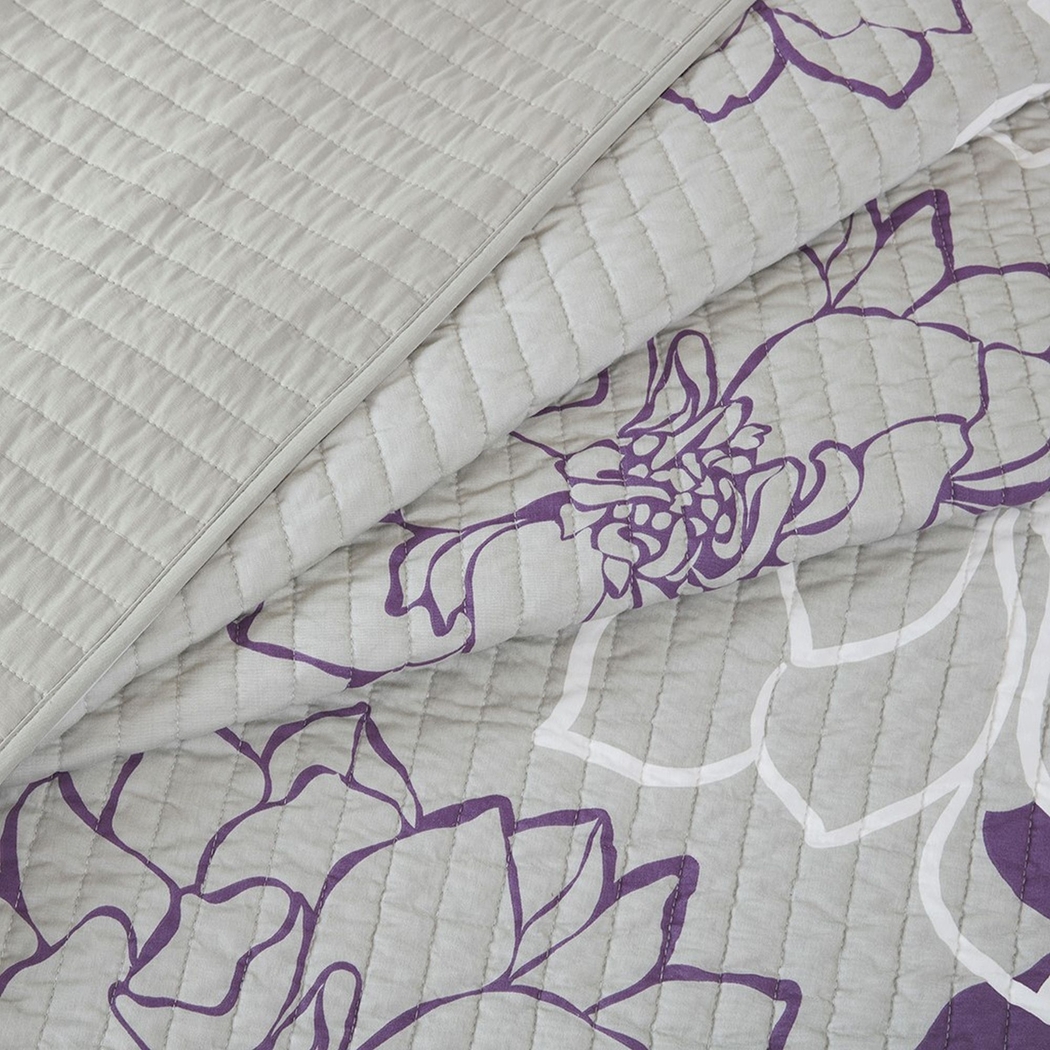 Heslep Purple 6 Pc Full/Queen Quilt Set - Thumbnail - Image 3