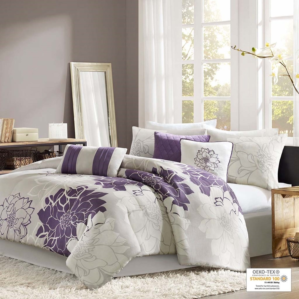 Heslep Purple 7 Pc Twin/Twin XL Comforter Set - Thumbnail - Image 1