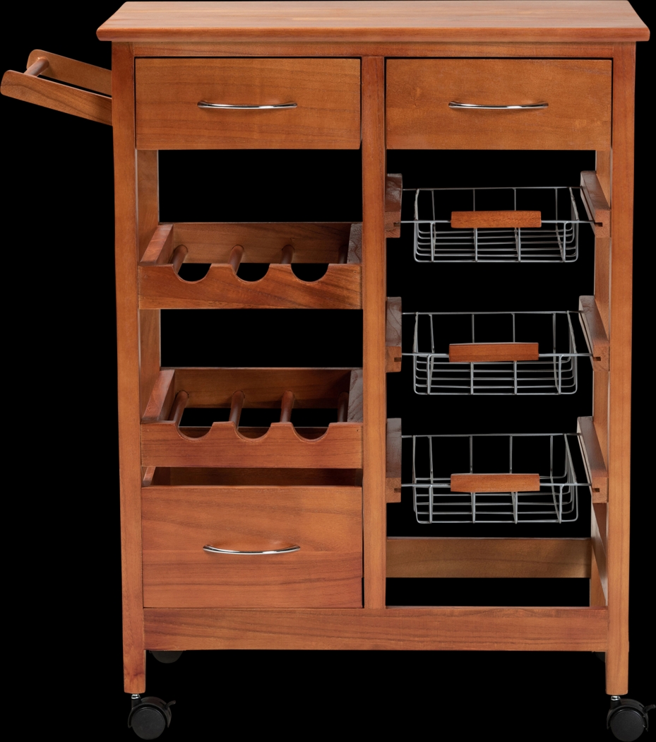 Hesser Oak Bar Cart - Thumbnail - Image 3