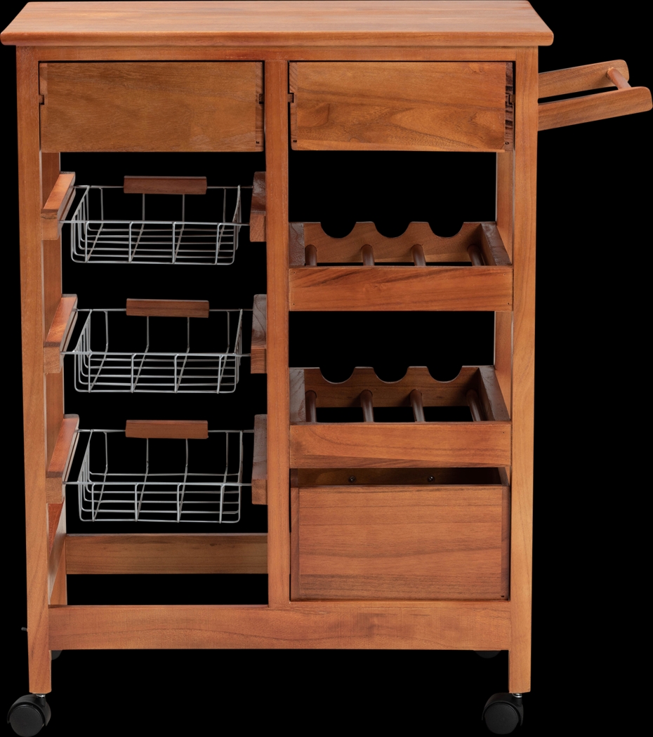 Hesser Oak Bar Cart - Thumbnail - Image 5