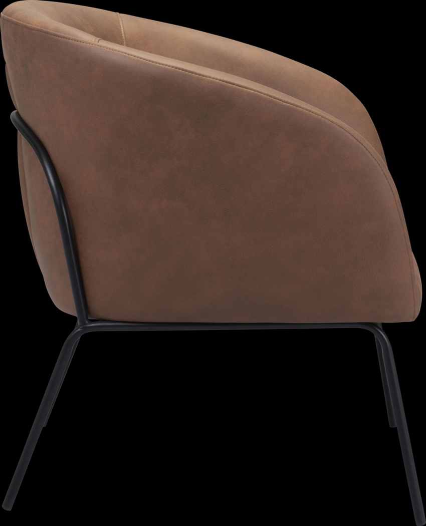 Hesterburg Brown Accent Chair - Thumbnail - Image 3