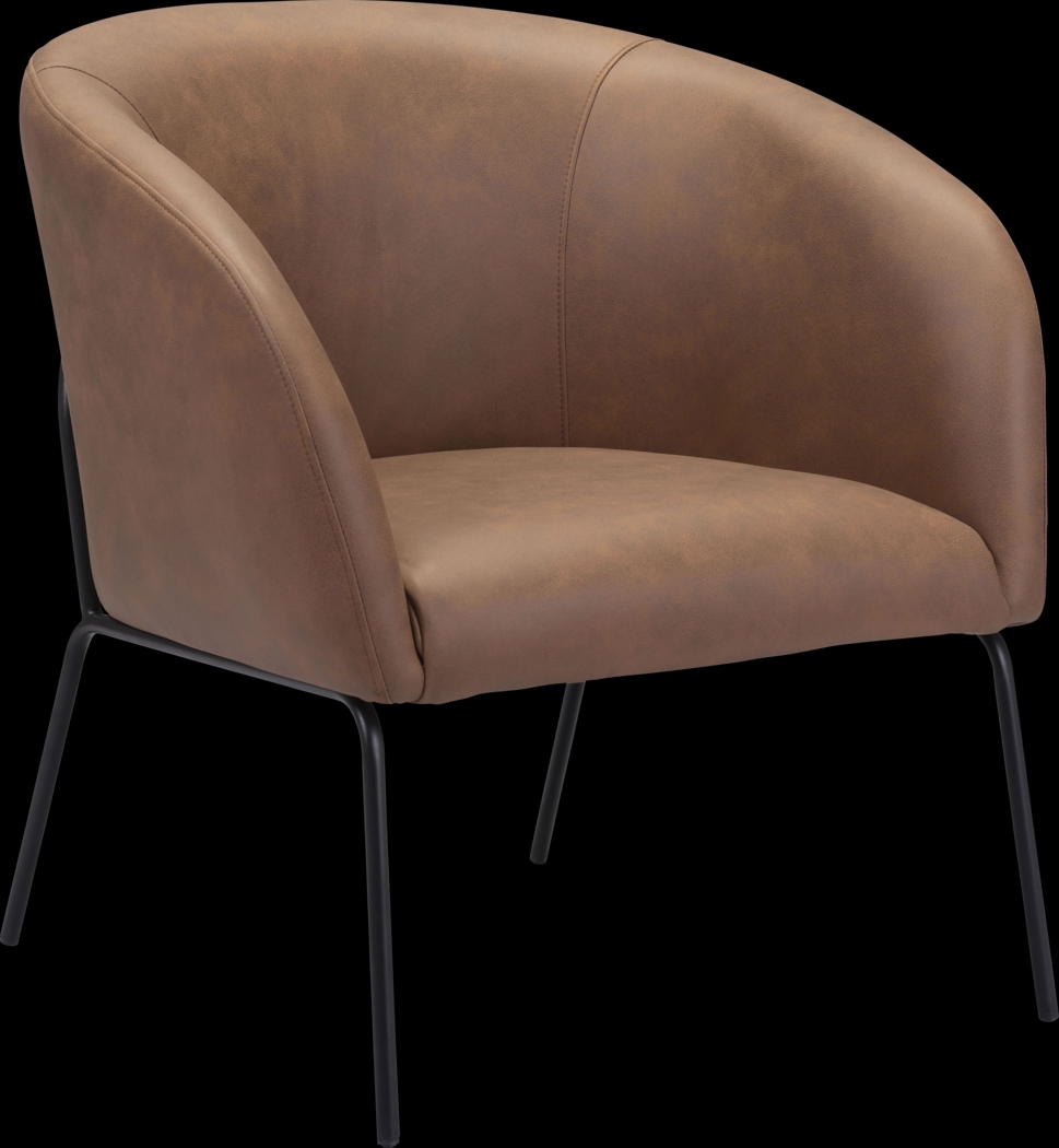 Hesterburg Brown Accent Chair - Thumbnail - Image 1
