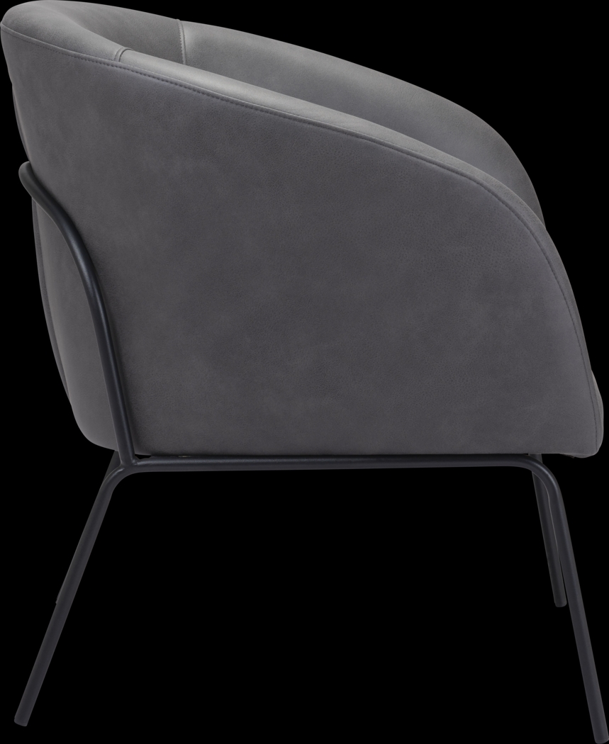 Hesterburg Gray Accent Chair - Thumbnail - Image 3