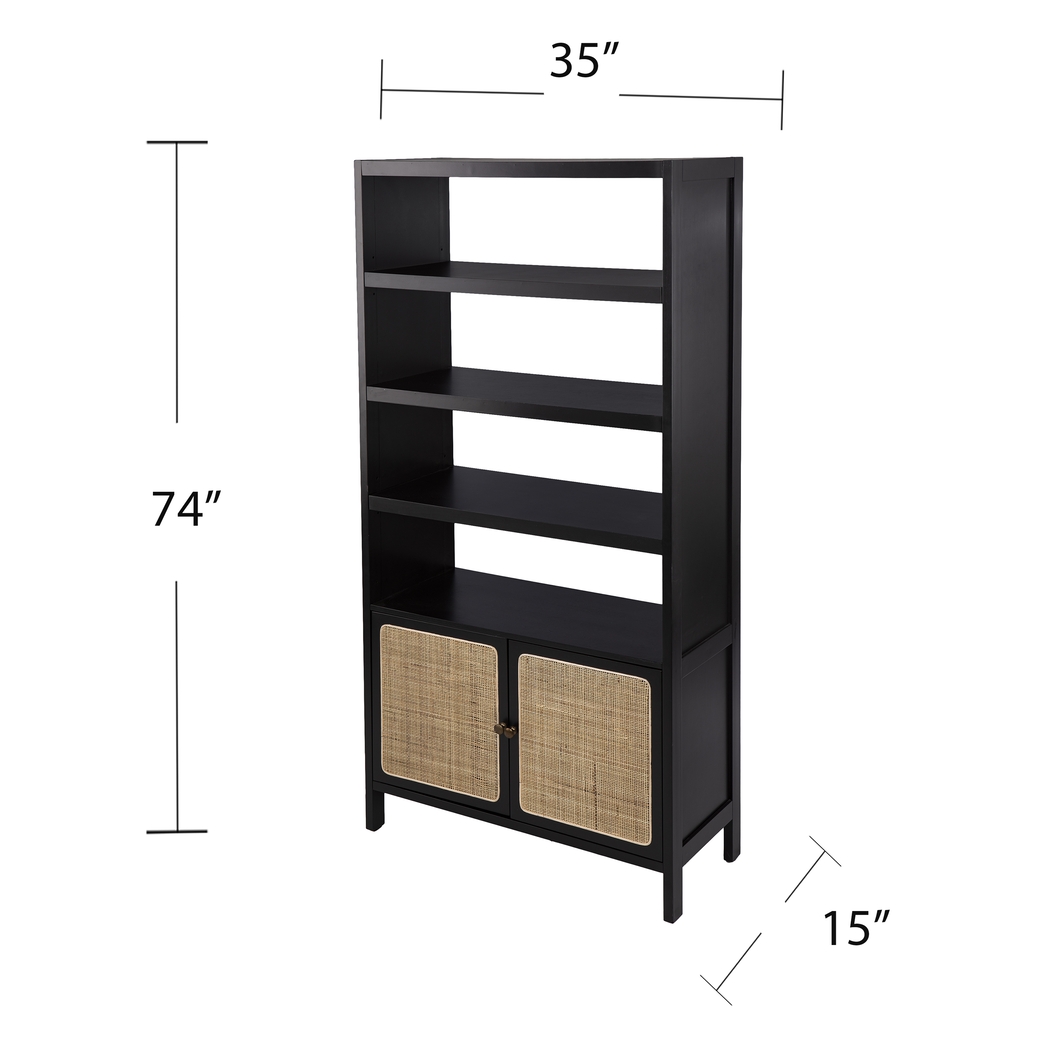 Hewers Black Bookcase - Thumbnail - Image 9