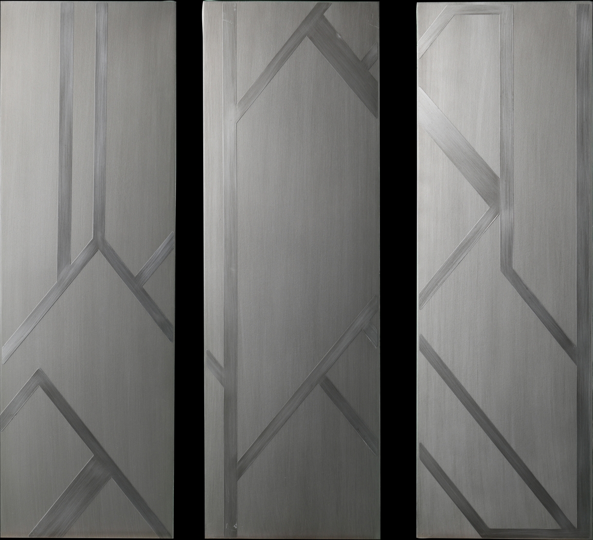 Hewwood Silver Wall Art, Set of 3 - Thumbnail - Image 1