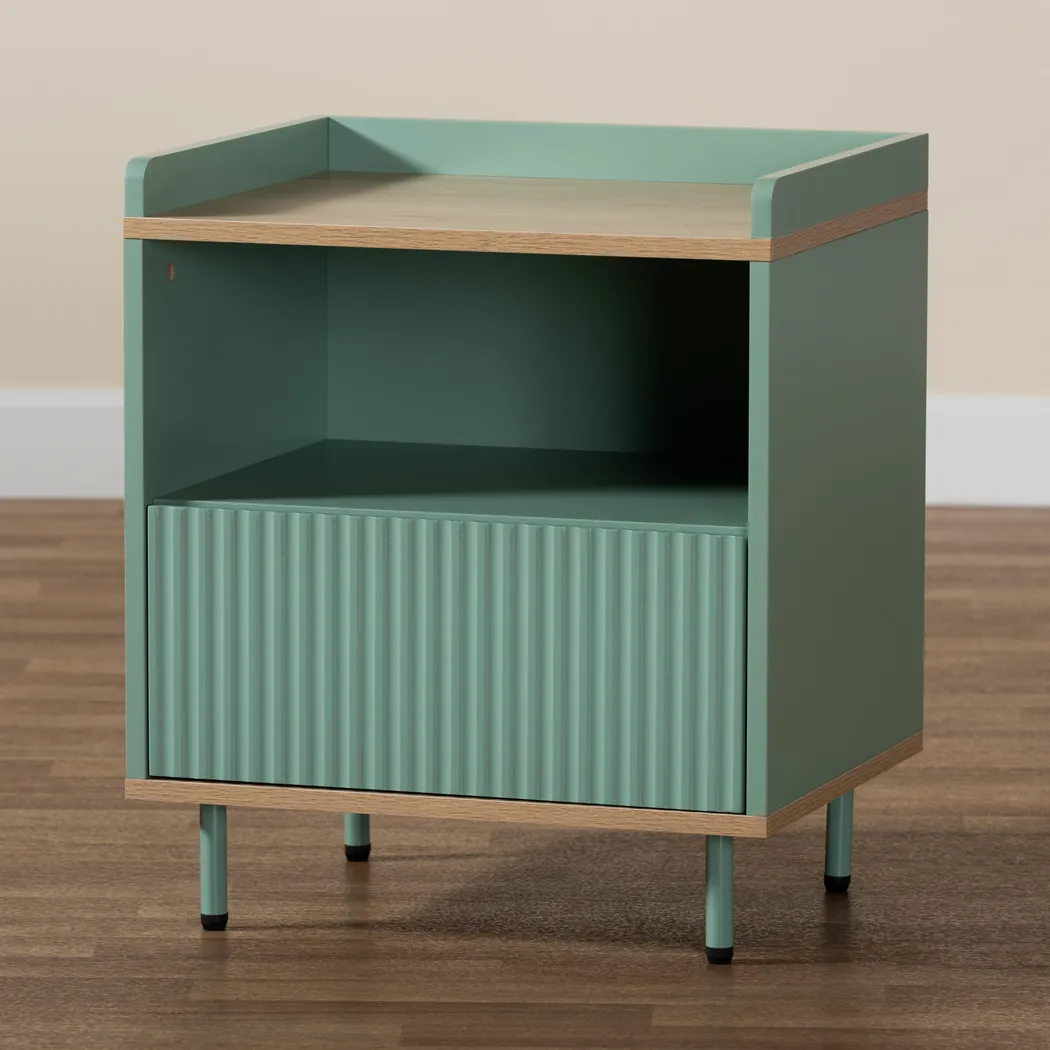Heyden Mint Green Nightstand - Thumbnail - Image 2