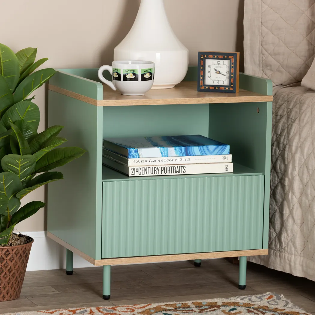 Heyden Mint Green Nightstand - Thumbnail - Image 3