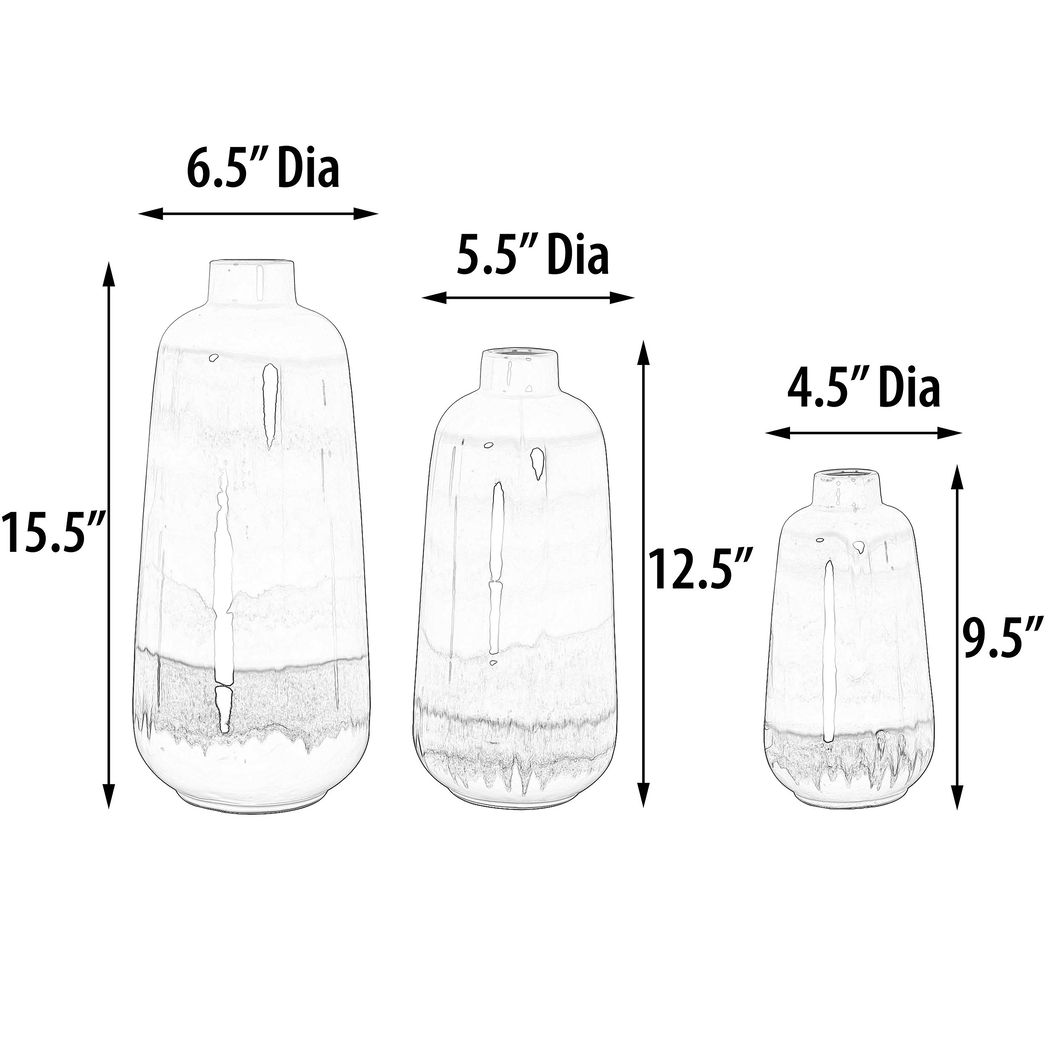 Hezar Green Vase, Set of 3 - Thumbnail - Image 6