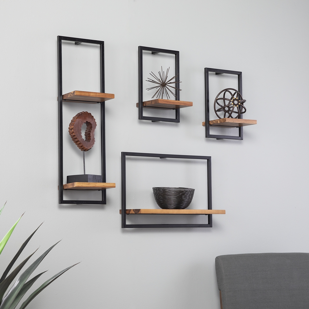Hezlyn Brown Wall Shelf - Thumbnail - Image 4