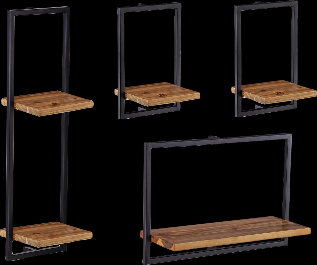 Hezlyn Brown Wall Shelf - Thumbnail - Image 1