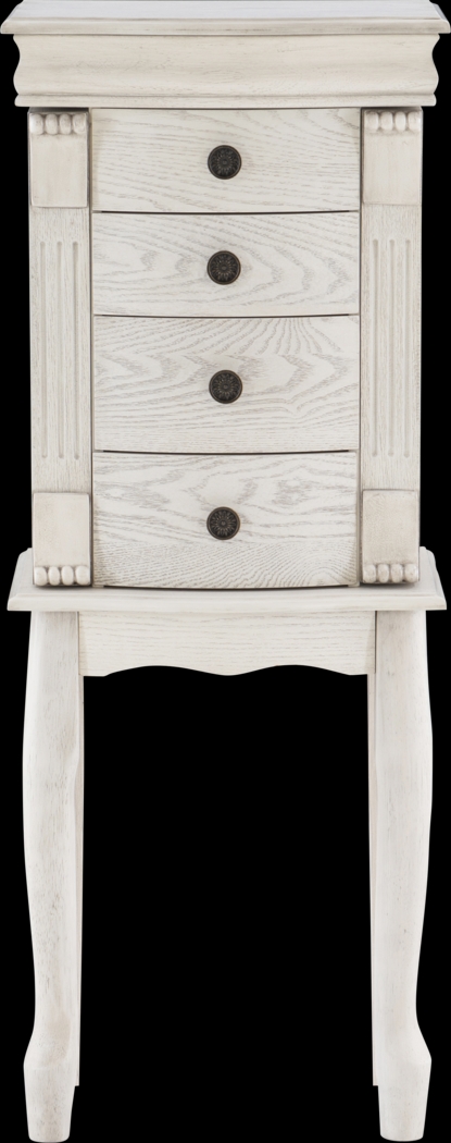 Hiatt Off White Jewelry Armoire - Thumbnail - Image 4