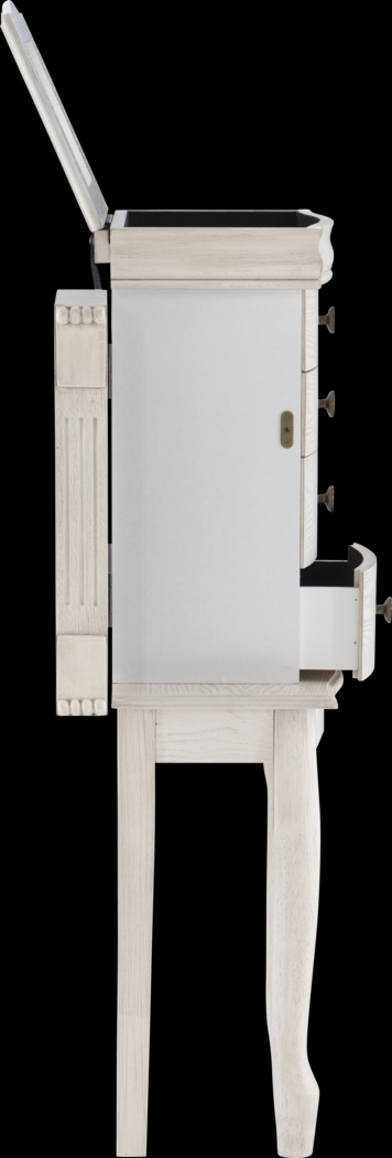 Hiatt Off White Jewelry Armoire - Thumbnail - Image 10