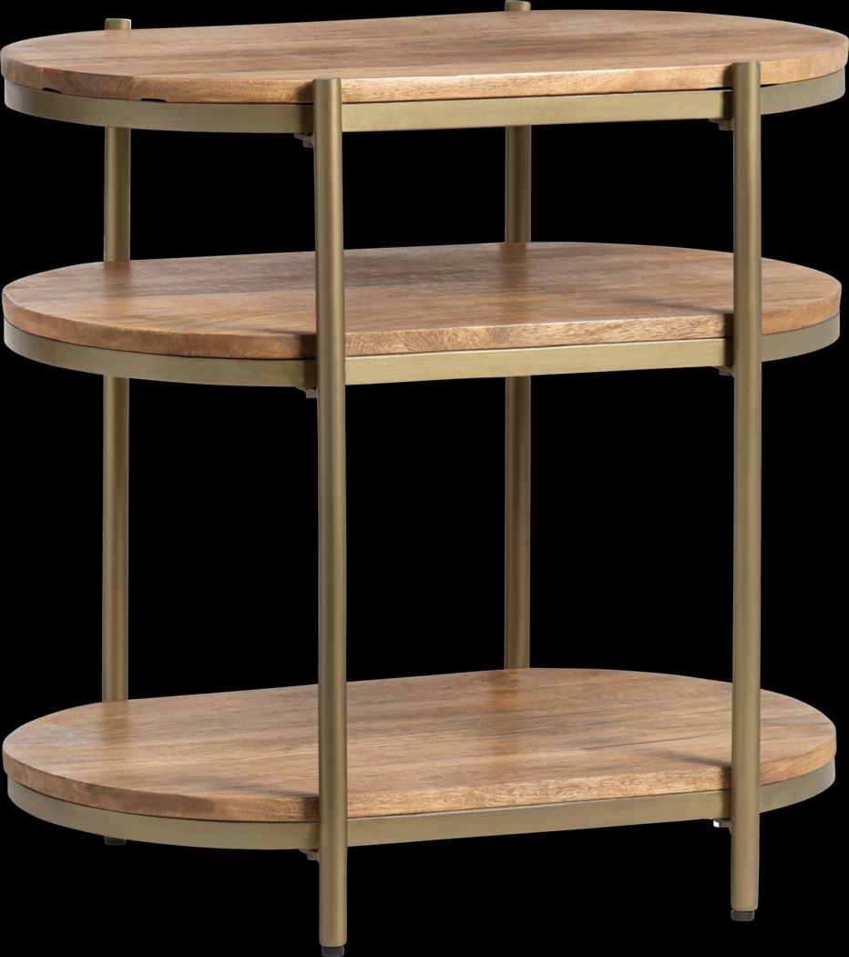 Hidatas Brown End Table - Thumbnail - Image 2