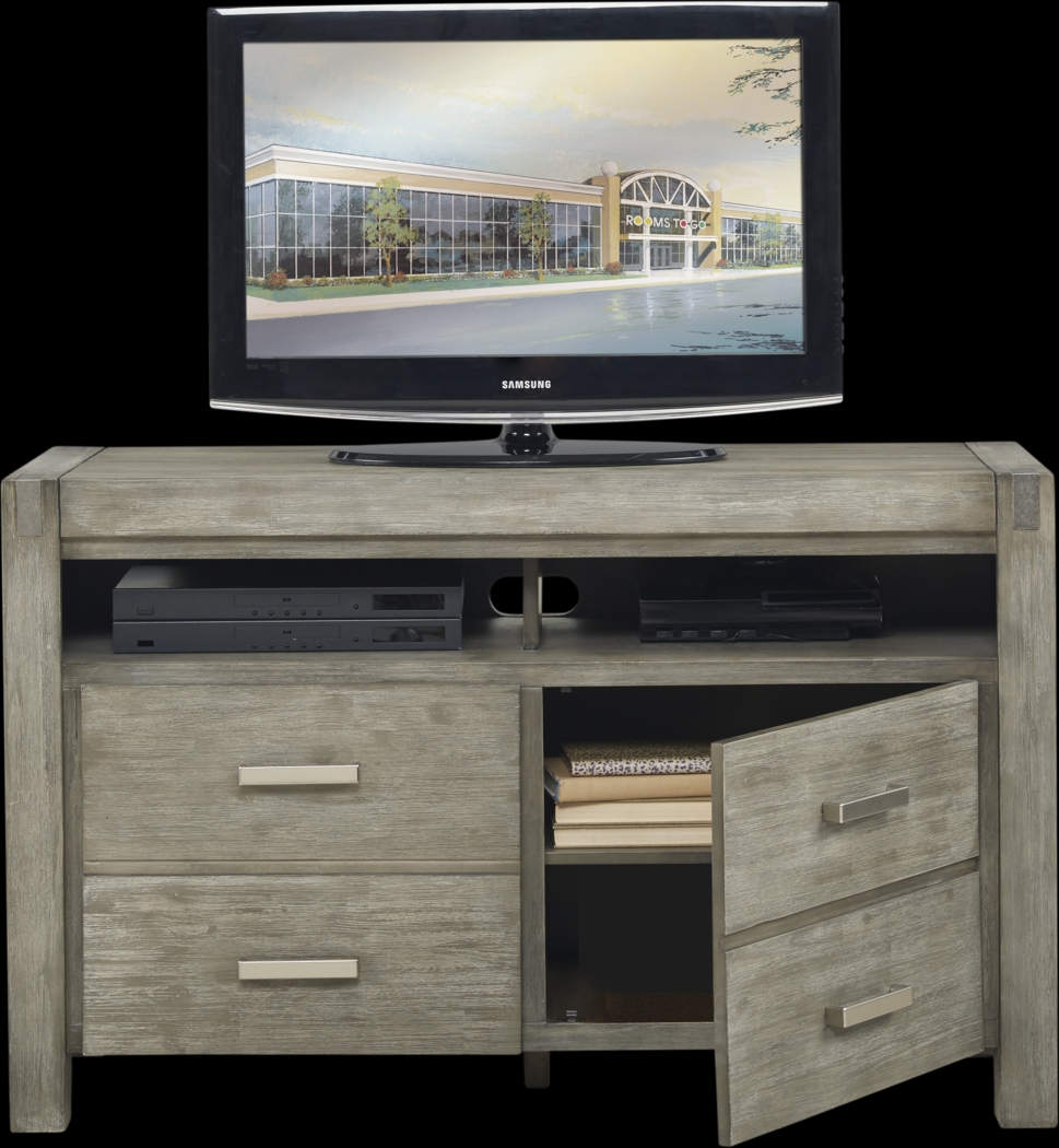 Hidden Springs II Gray 50 in. Flat Screen Console - Thumbnail - Image 2