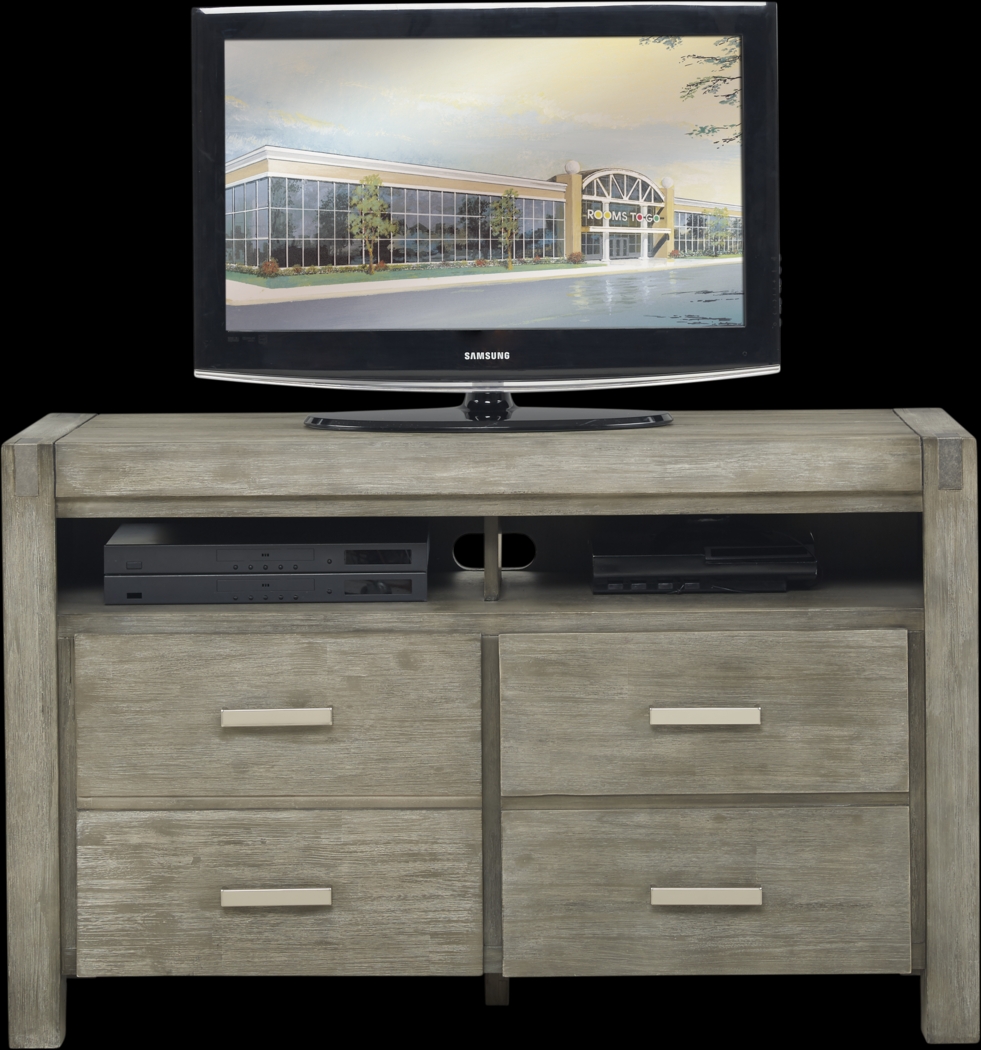 Hidden Springs II Gray 50 in. Flat Screen Console - Thumbnail - Image 1